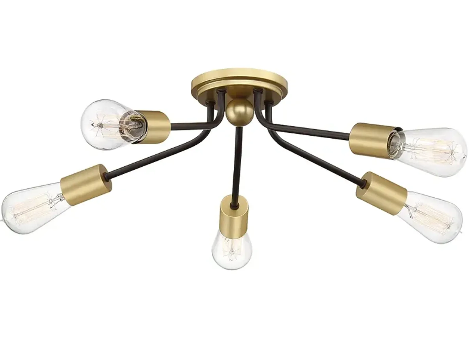 Latitude 27.5-in W Bronze Flush Mount