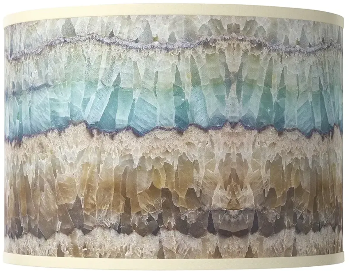 Marble Jewel Giclee Glow Drum Lamp Shade 12x12x8.5 (Spider)