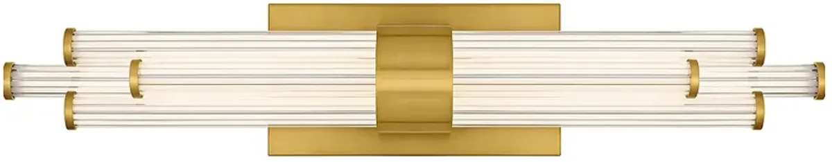 Talbott Integrated LED Brushed Gold Bath Light with CCT Switch