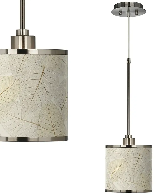 Fall Leaves Giclee Glow Mini Pendant Light