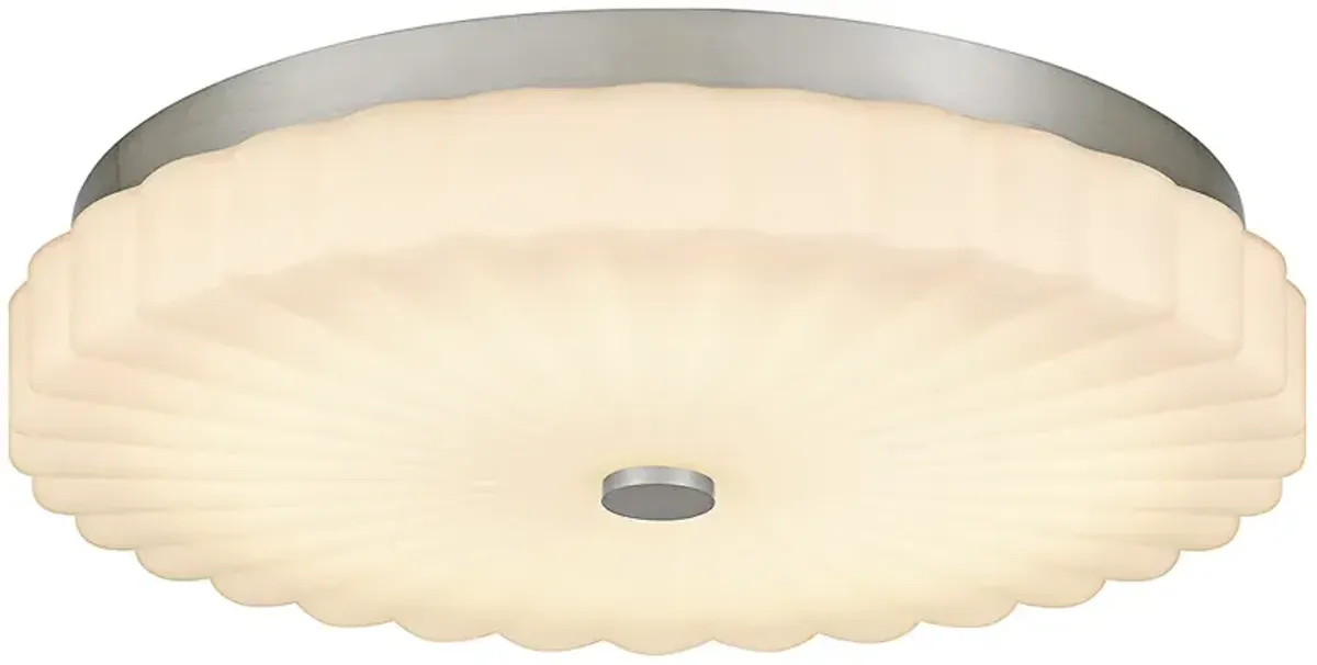 Quoizel Cherbury 16" Wide Brushed Nickel LED Ceiling Light