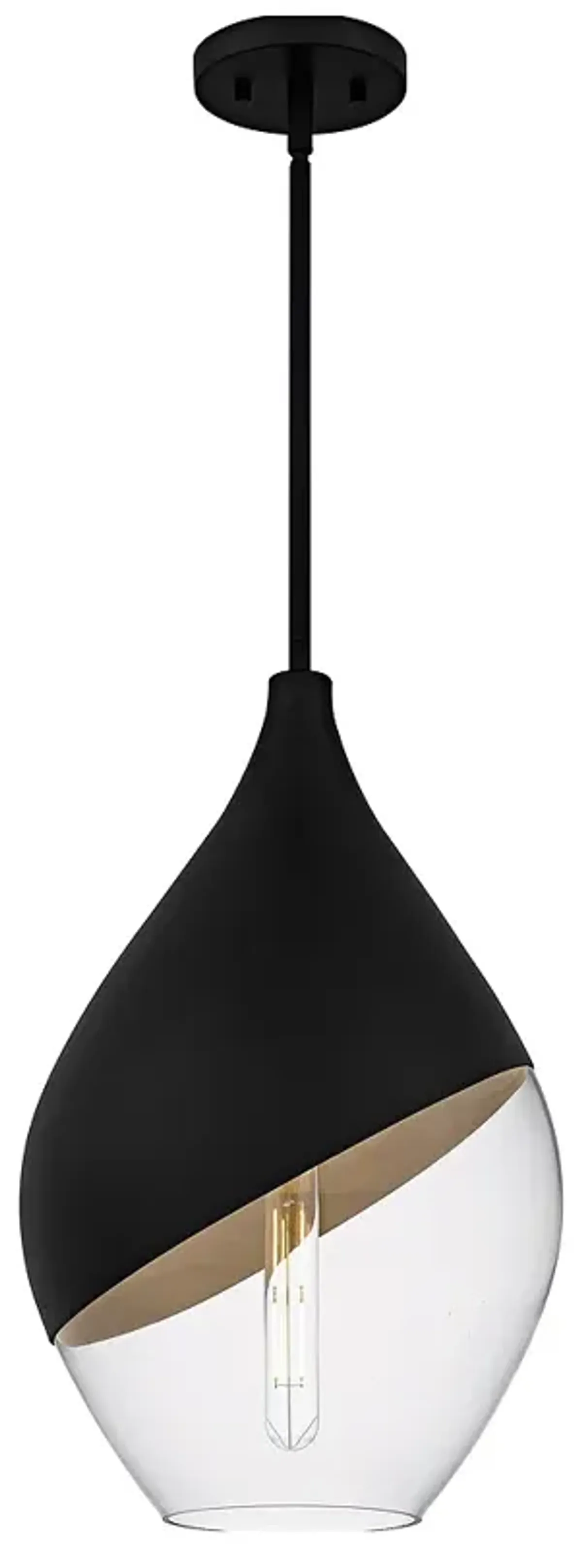 Drover 1-Light Matte Black Pendant