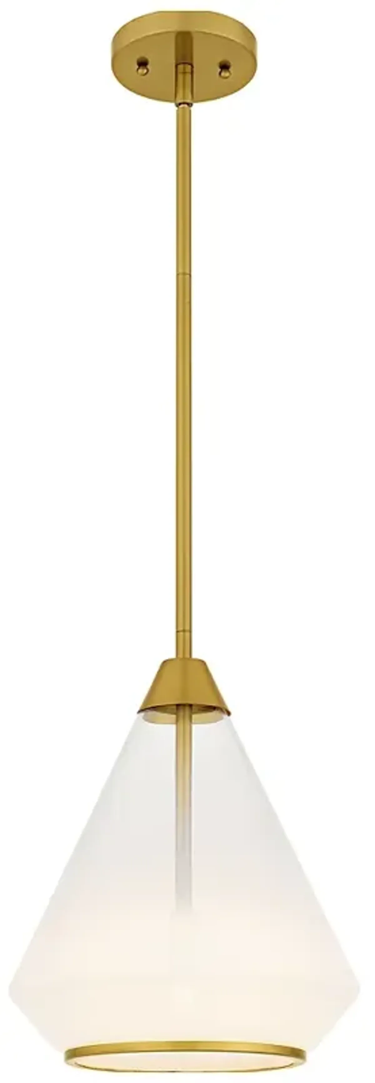 Haze 1-Light Brushed Gold Mini Pendant