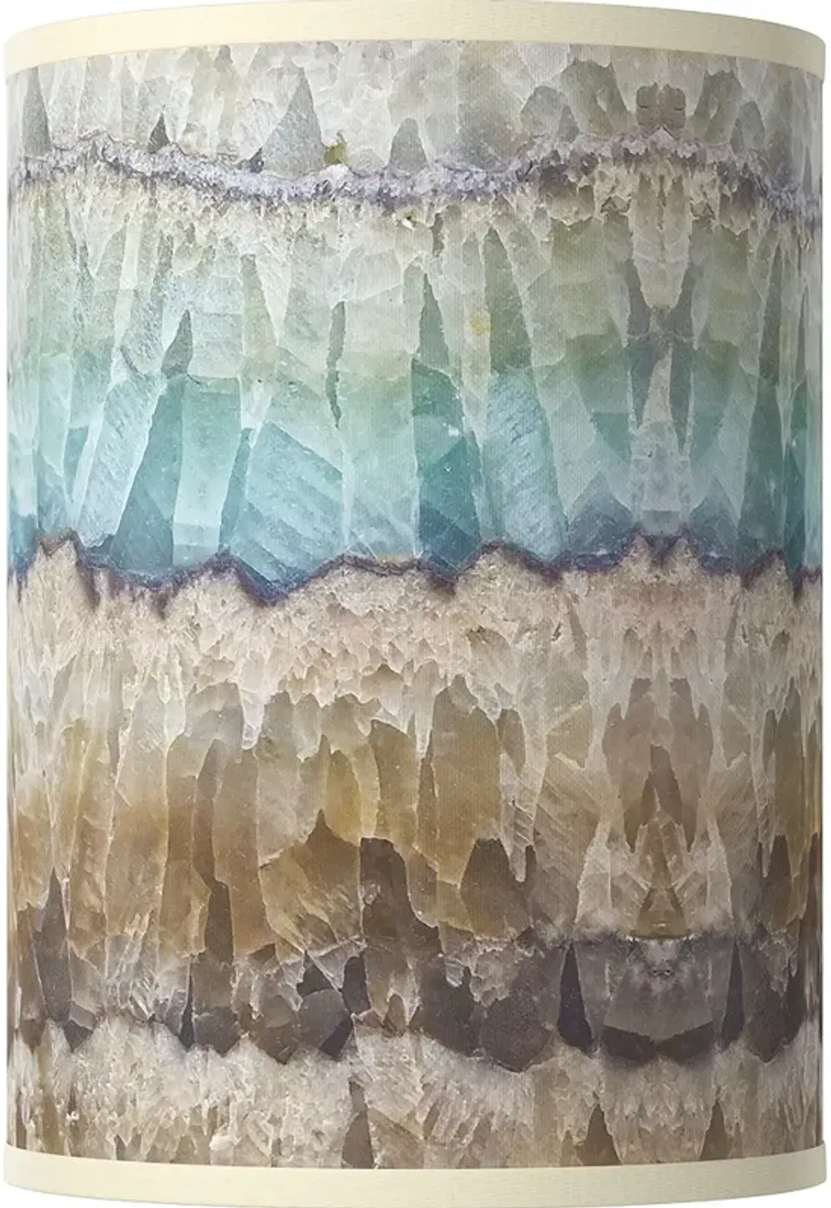 Marble Jewel White Giclee Glow Cylinder Drum Lamp Shade 8x8x11 (Spider)