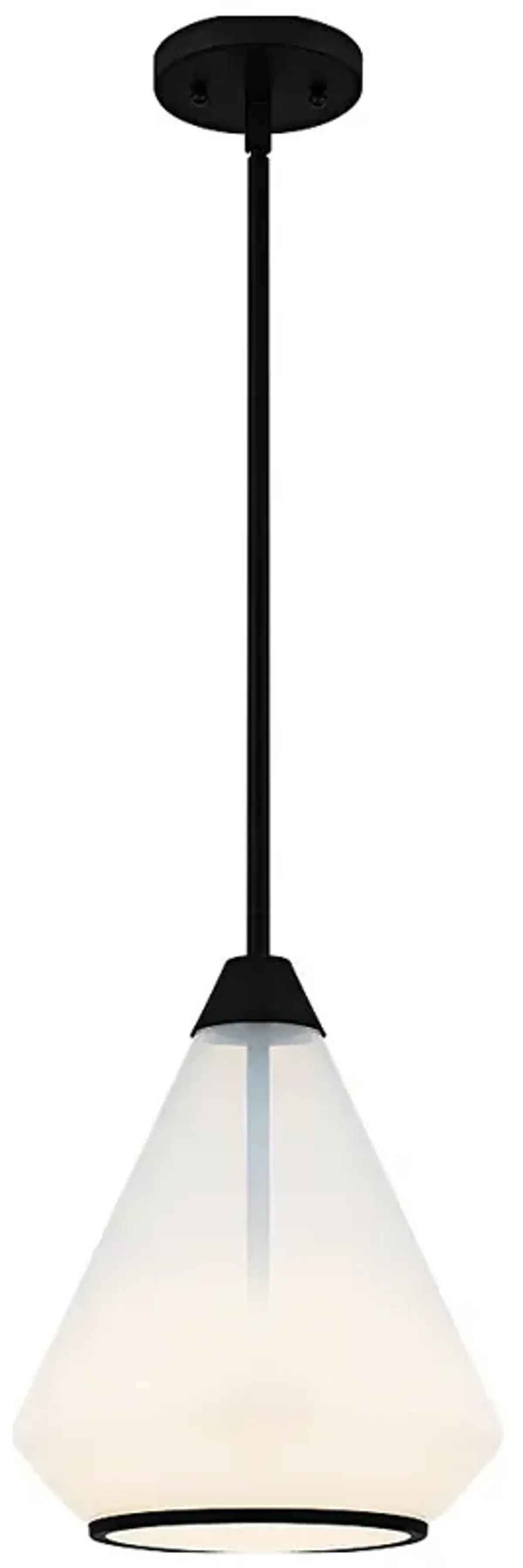 Haze 1-Light Matte Black Mini Pendant