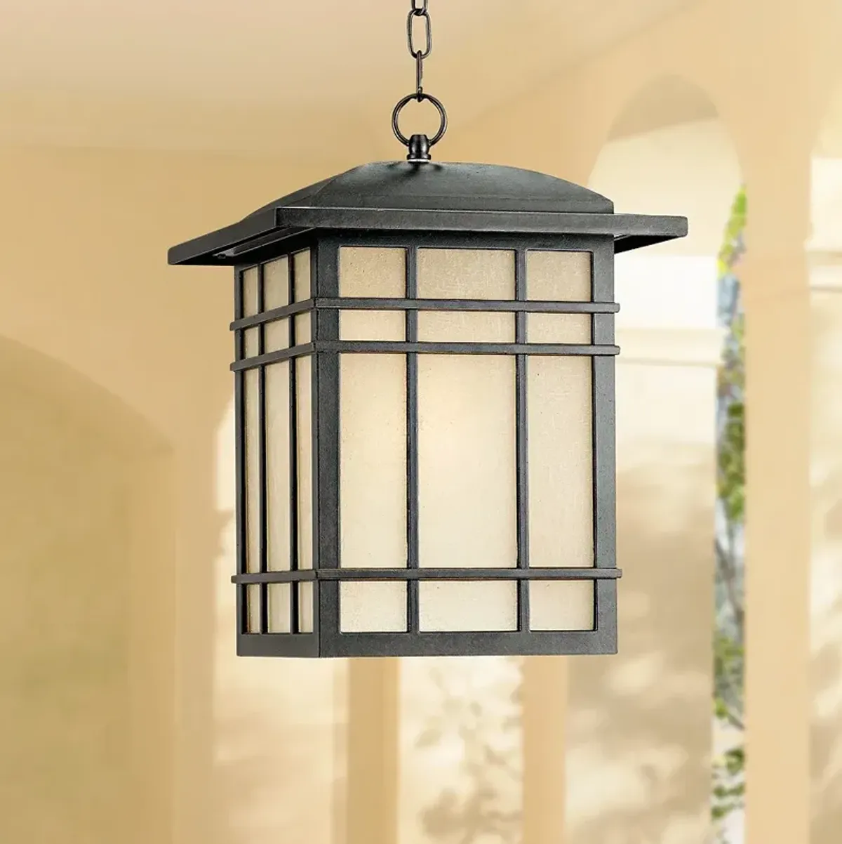 Quoizel Hillcrest 18" High Bronze Outdoor Hanging Light