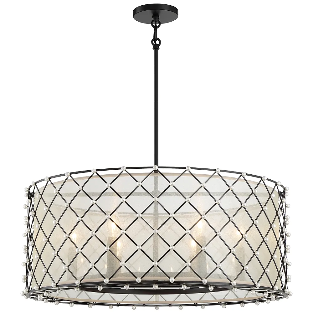 Minka-Lavery  Sheer Elegance 6-Light Coal Pendant