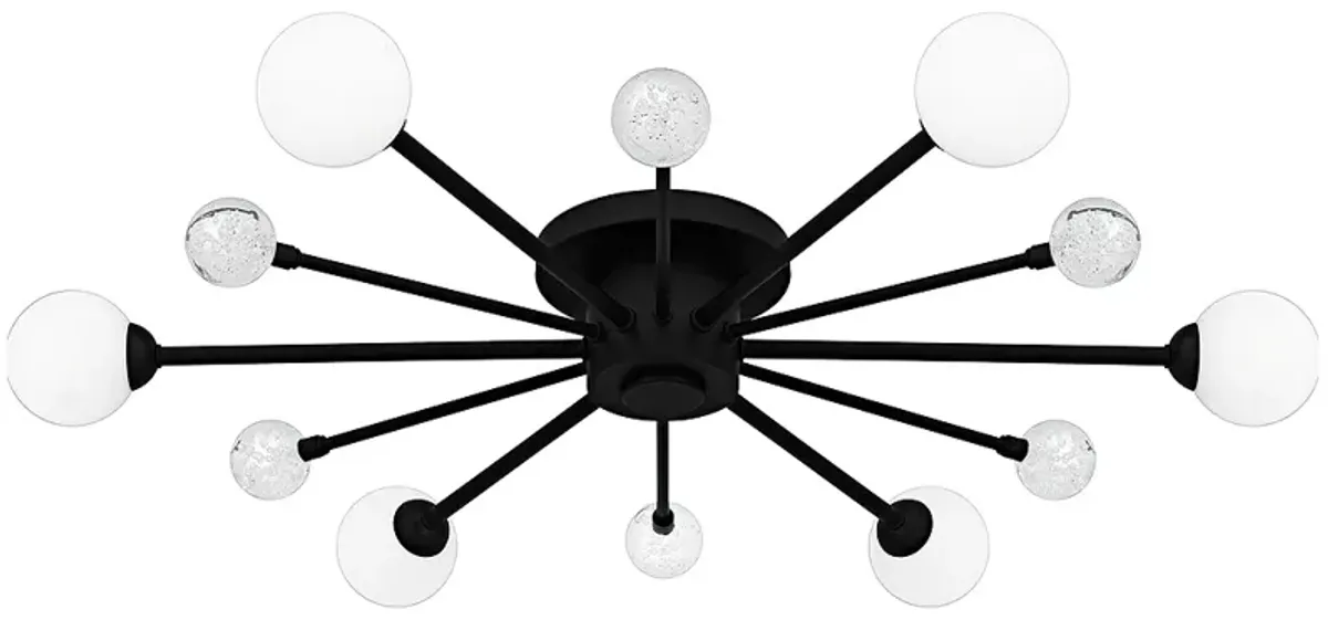 Combe 6-Light Matte Black Semi-Flush Mount