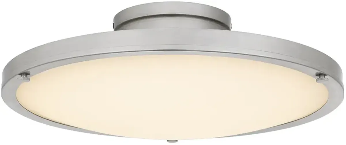 Donne Integrated LED Brushed Nickel Semi-Flush Mount with CCT Switch