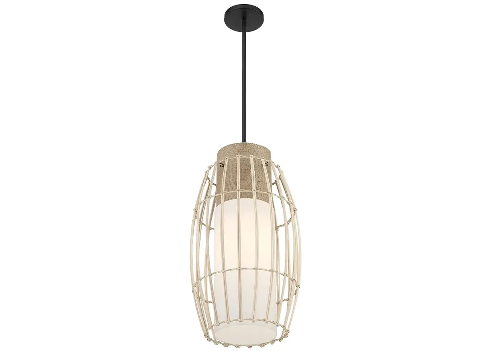 Minka-Lavery Watermill by Robin Baron 1-Light Black Pendant