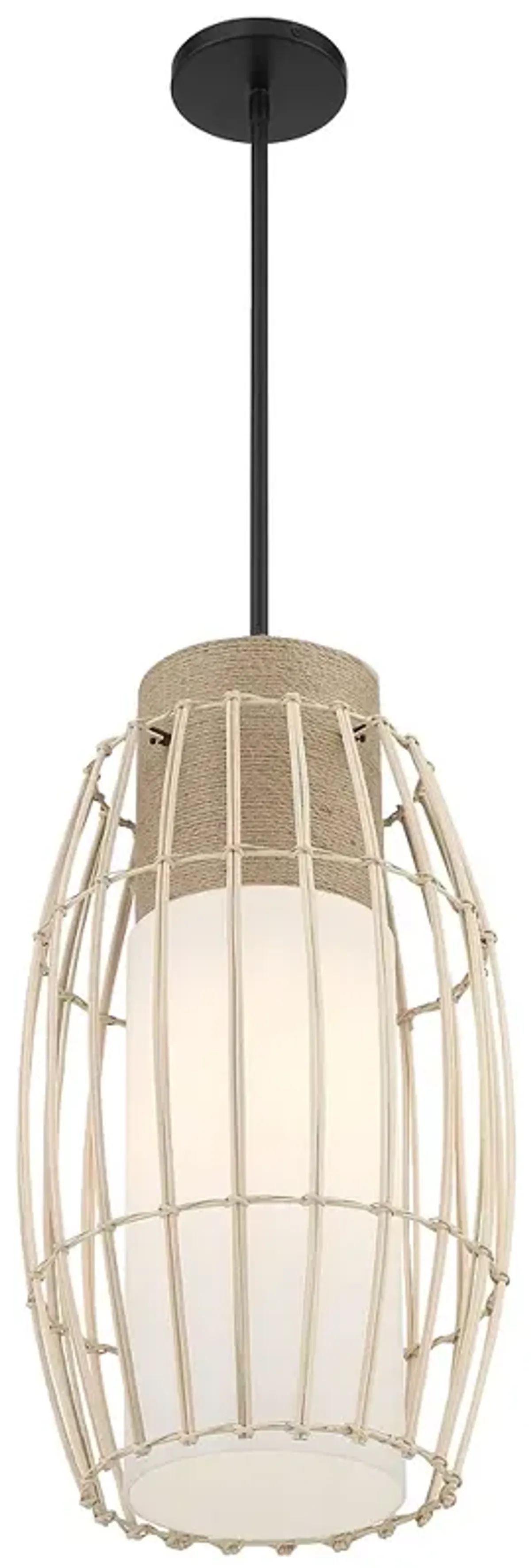 Minka-Lavery Watermill by Robin Baron 1-Light Black Pendant