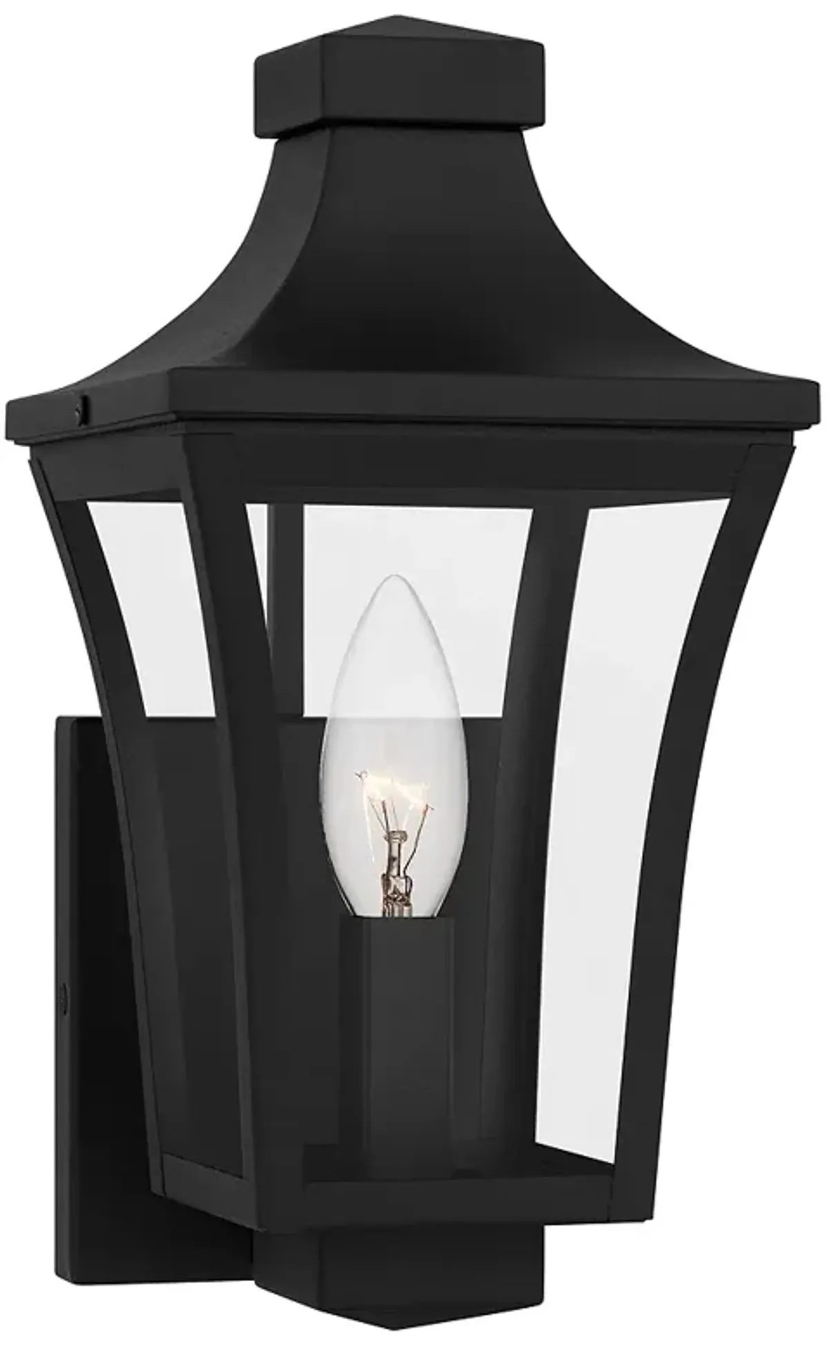 Quentin 1-Light Earth Black Outdoor Wall Lantern