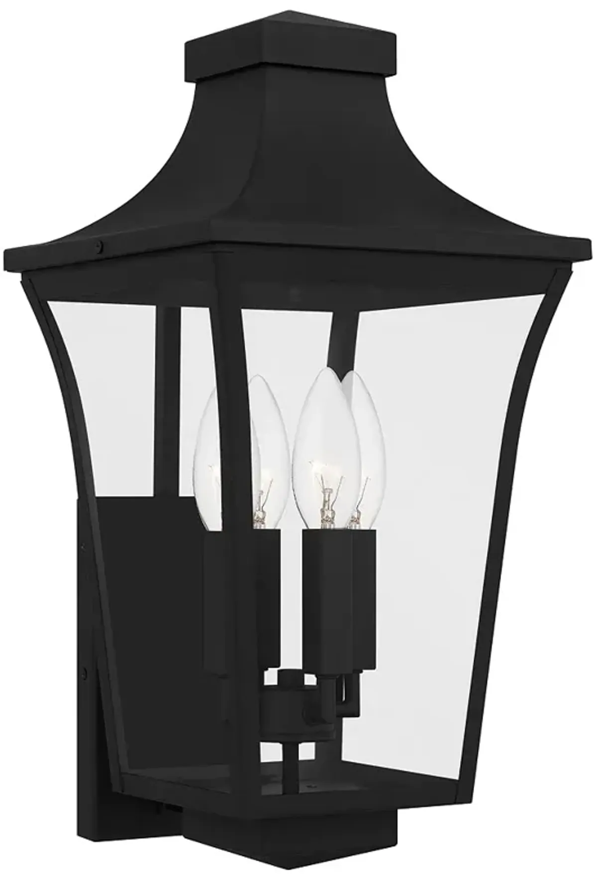 Quentin 4-Light Earth Black Outdoor Wall Lantern