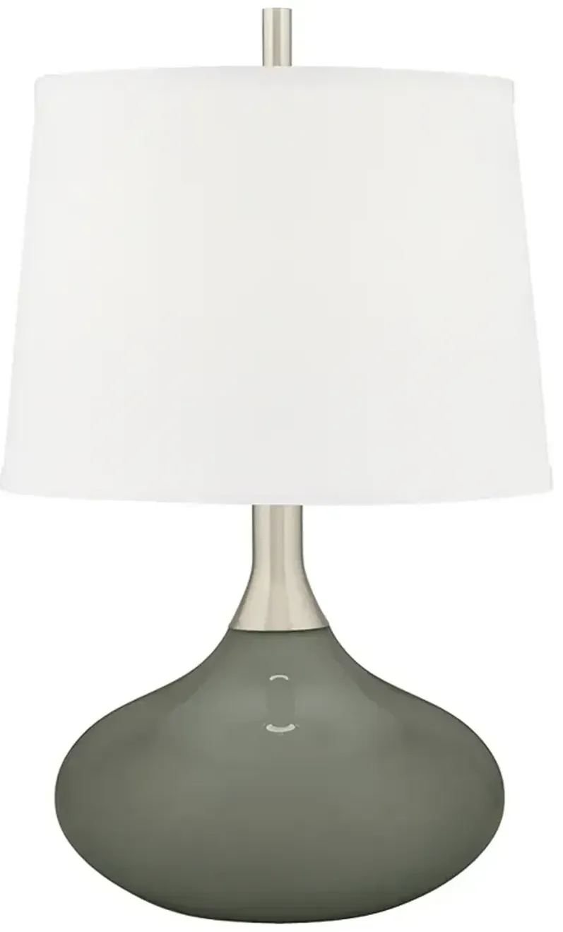 Pewter Green Felix Modern Table Lamp