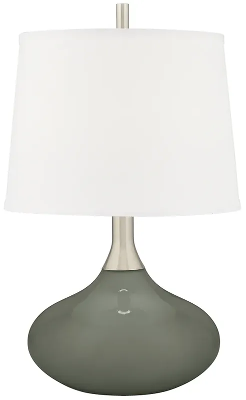 Pewter Green Felix Modern Table Lamp