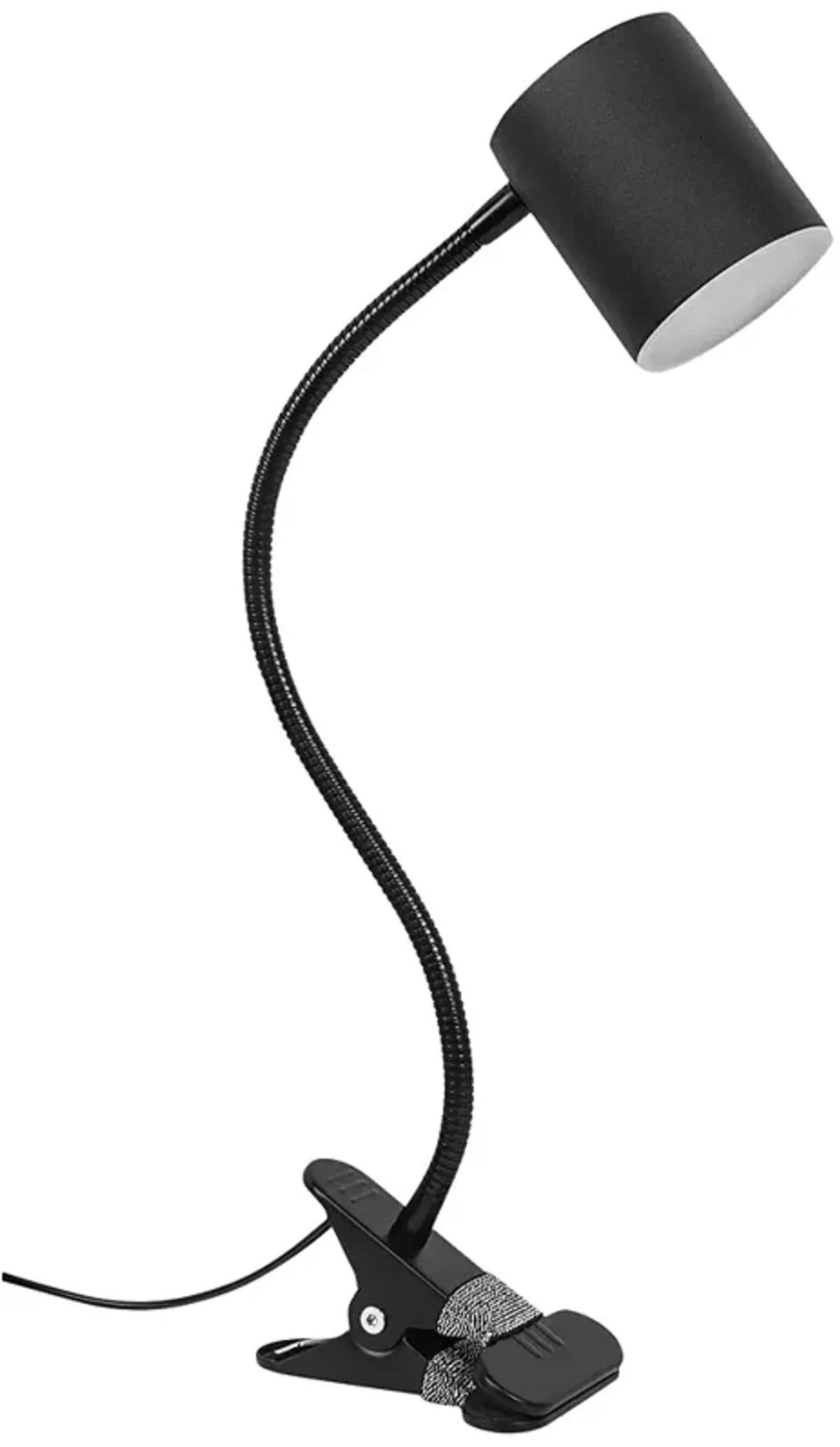 Canista Black Finish Modern Adjustable Gooseneck LED Clip Light