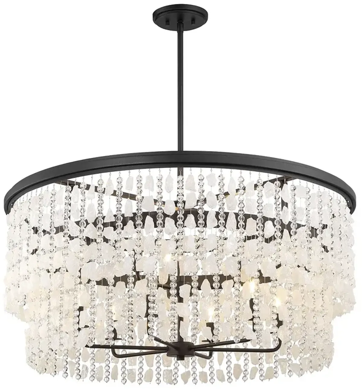 Minka Lavery Shimmering Elegance 9-Light Sand Black Chandelier