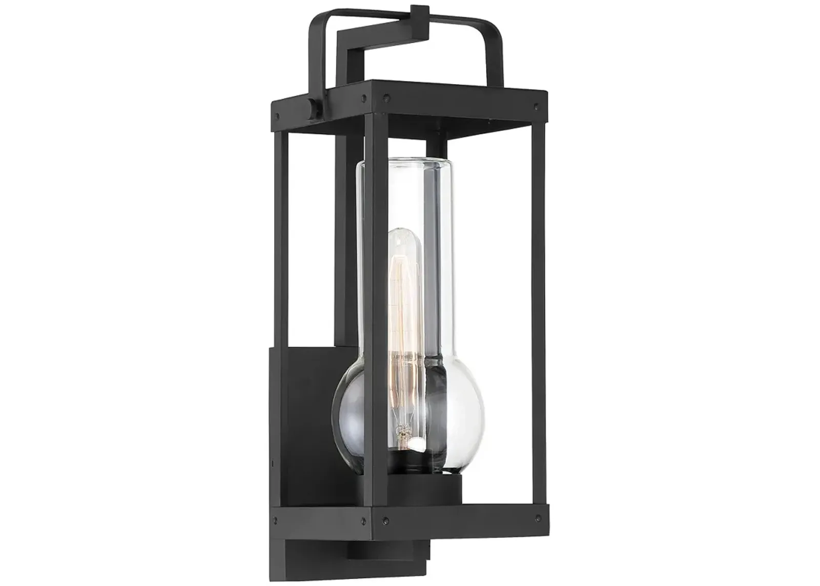 The Great Outdoors  Sullivans Landing 1-Light Sand Coal Outdoor Wall Mount