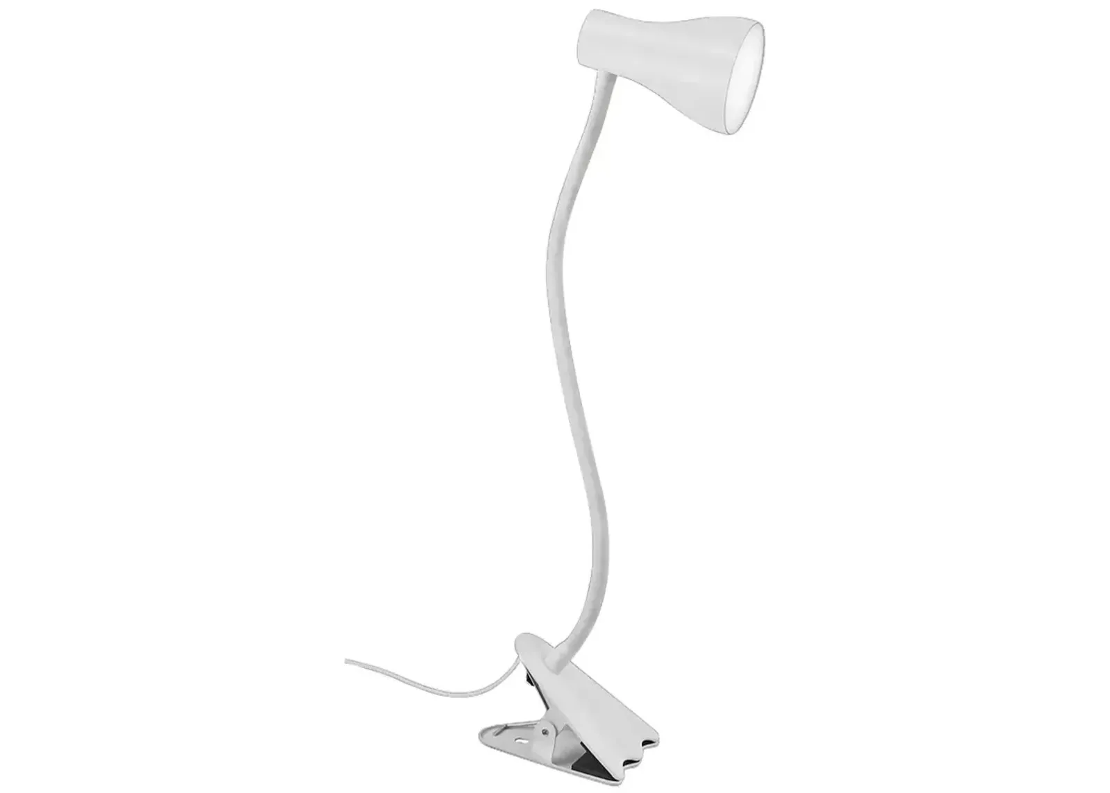 Crosby White LED Clip Book Light