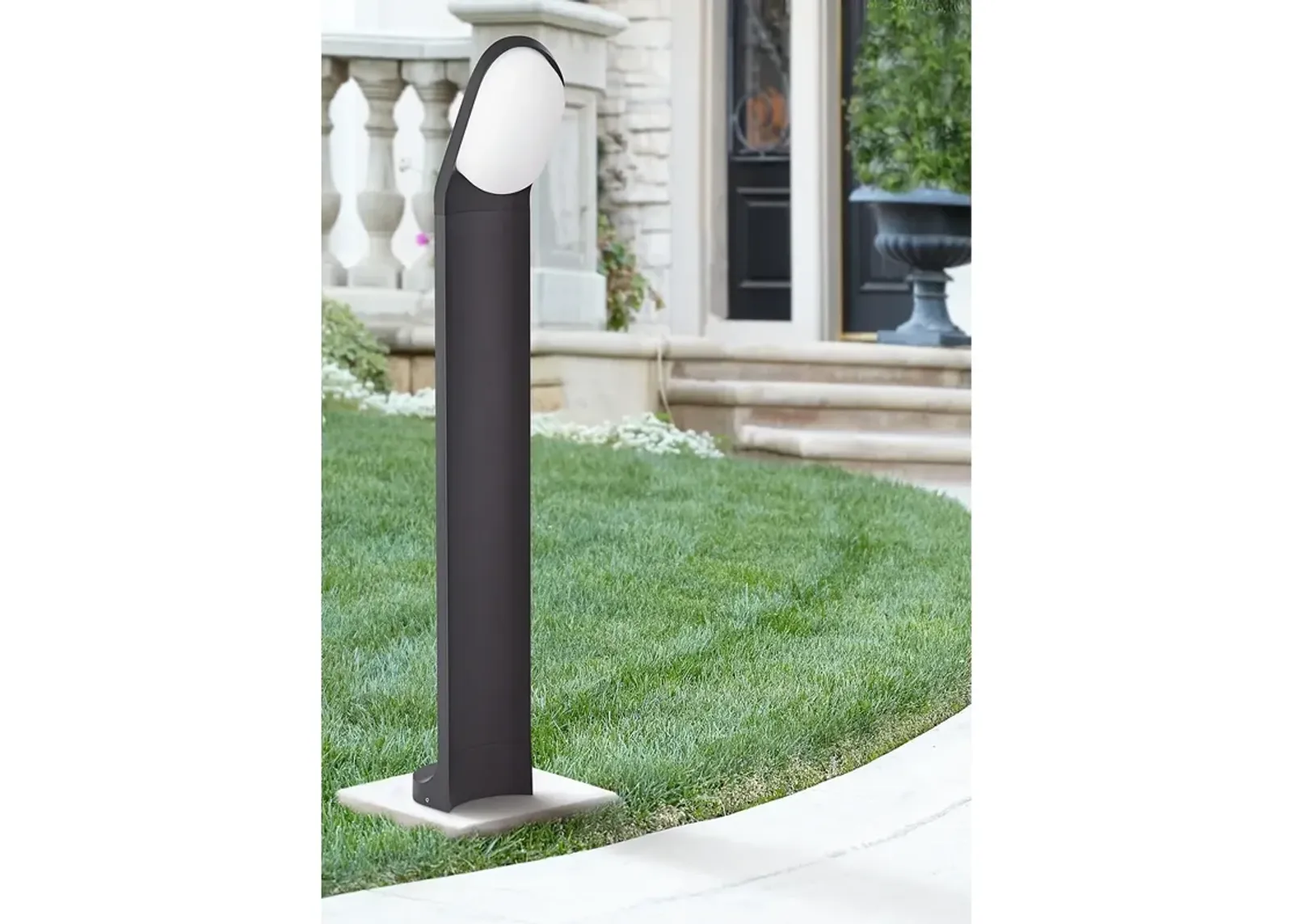 Marketa 35 1/2" High Black LED Landscape Bollard Light