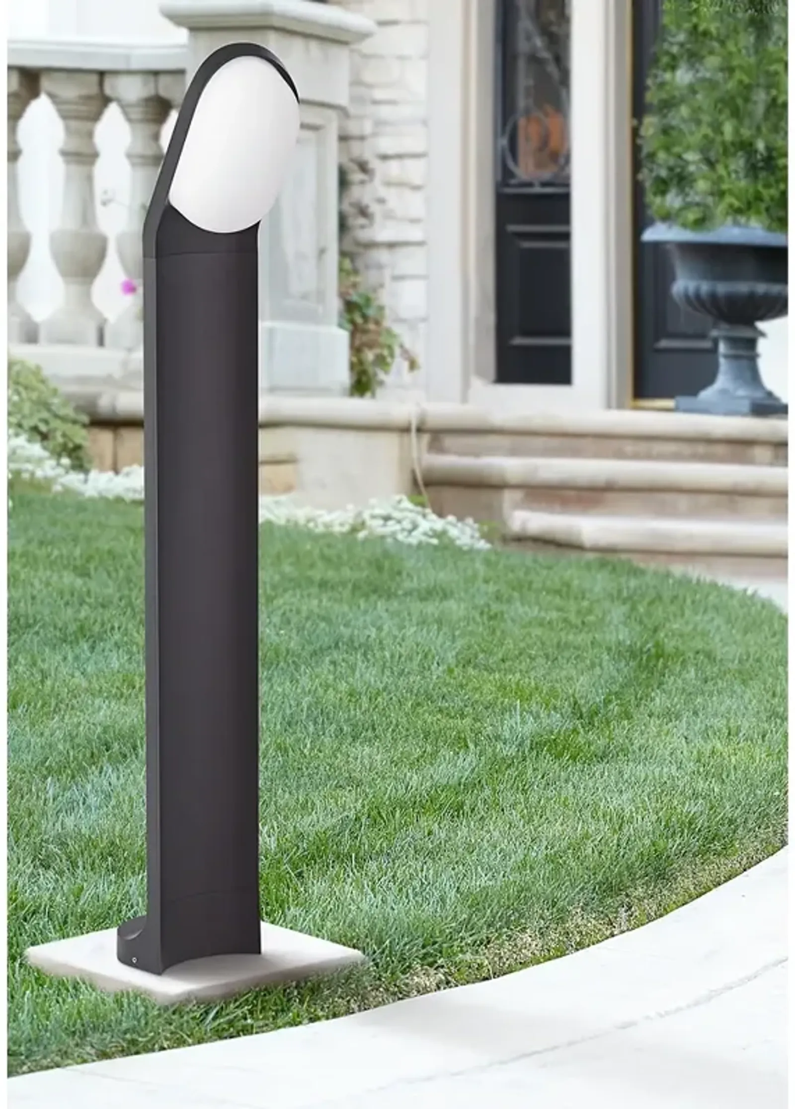 Marketa 35 1/2" High Black LED Landscape Bollard Light