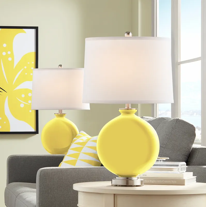 Lemon Twist Carrie Table Lamp Set of 2