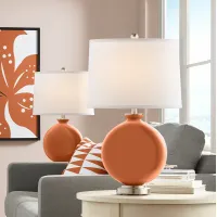 Robust Orange Carrie Table Lamp Set of 2