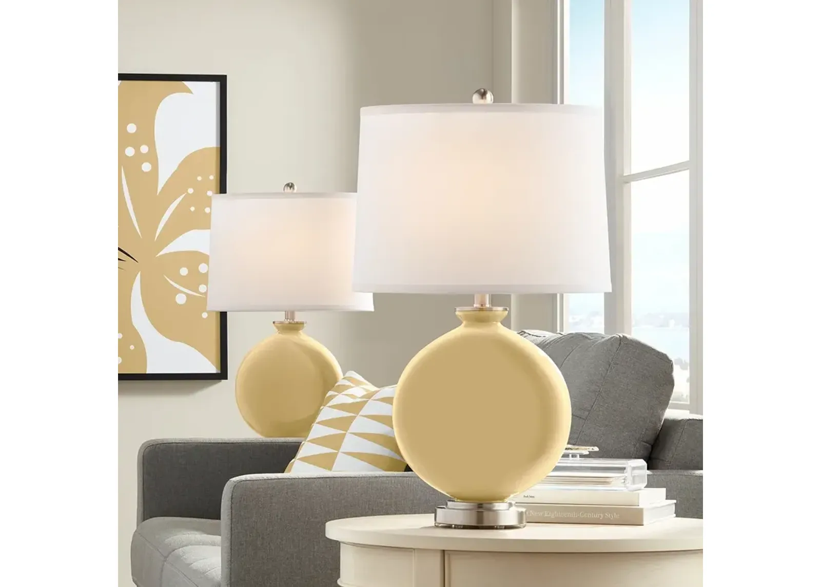 Color Plus Carrie 26 1/2" Humble Gold Table Lamps Set of 2