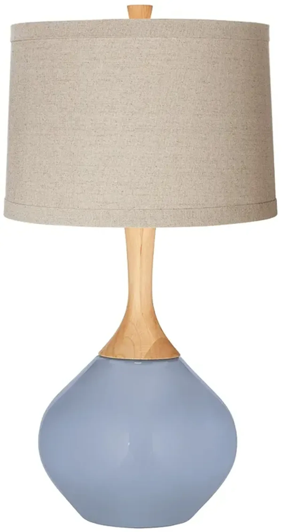 Blue Sky Natural Linen Drum Shade Wexler Table Lamp