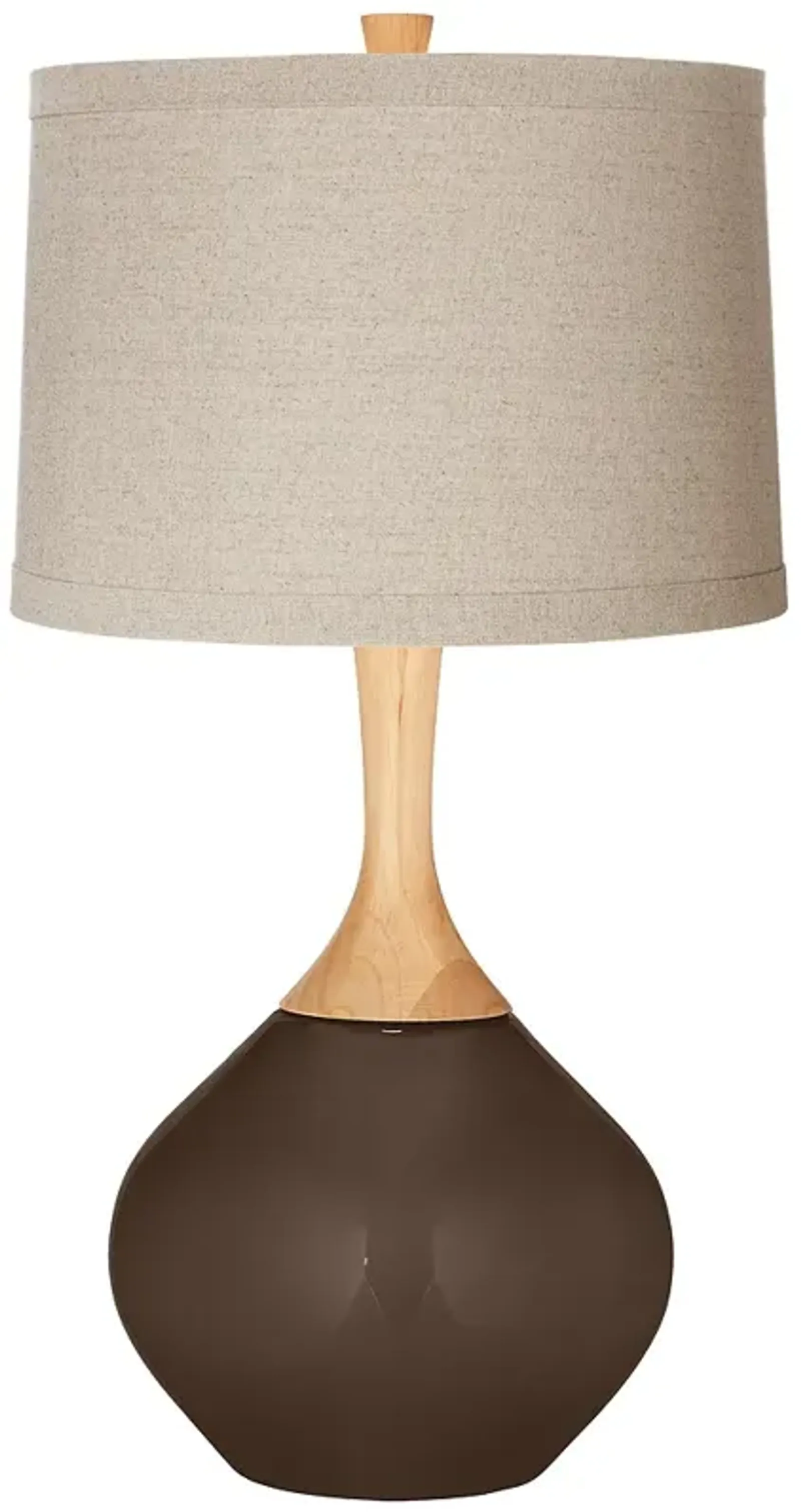 Color Plus Wexler 31" Natural Linen Shade Carafe Brown Table Lamp