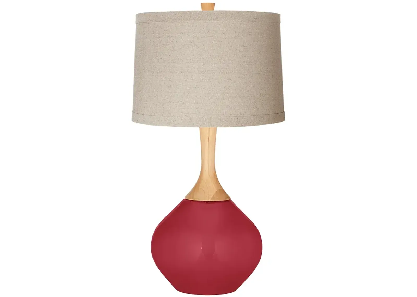 Samba Natural Linen Drum Shade Wexler Table Lamp