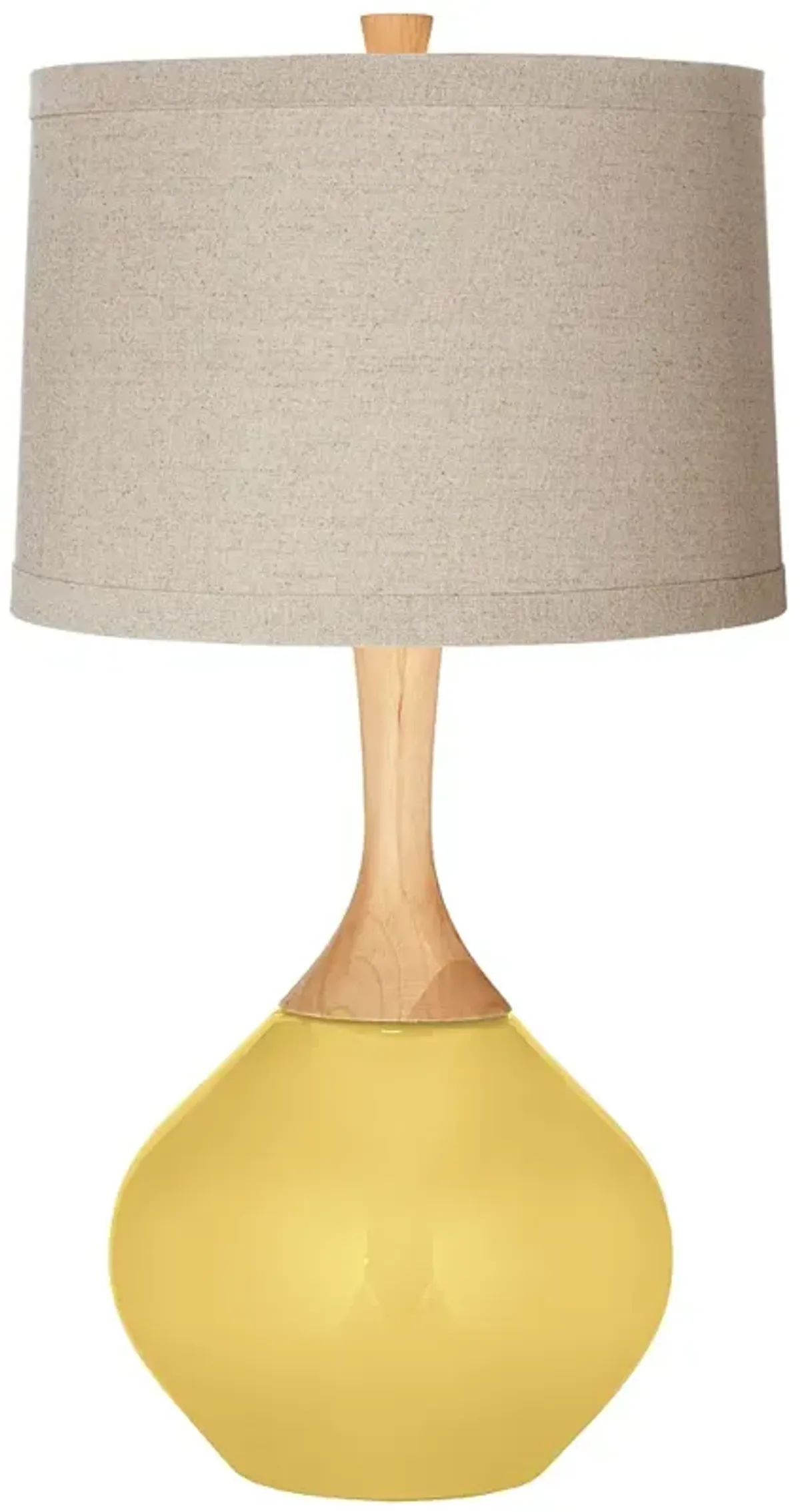 Daffodil Natural Linen Drum Shade Wexler Table Lamp