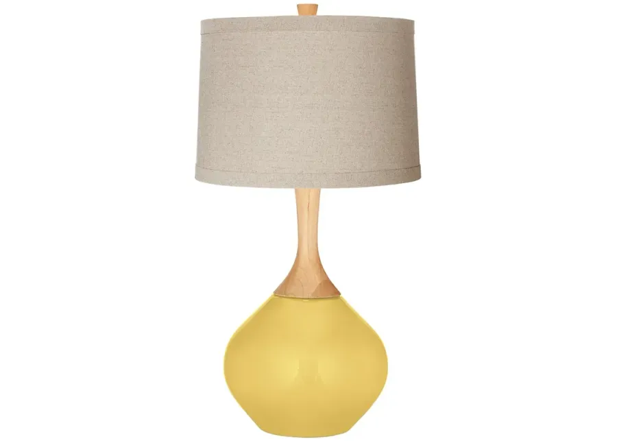 Daffodil Natural Linen Drum Shade Wexler Table Lamp