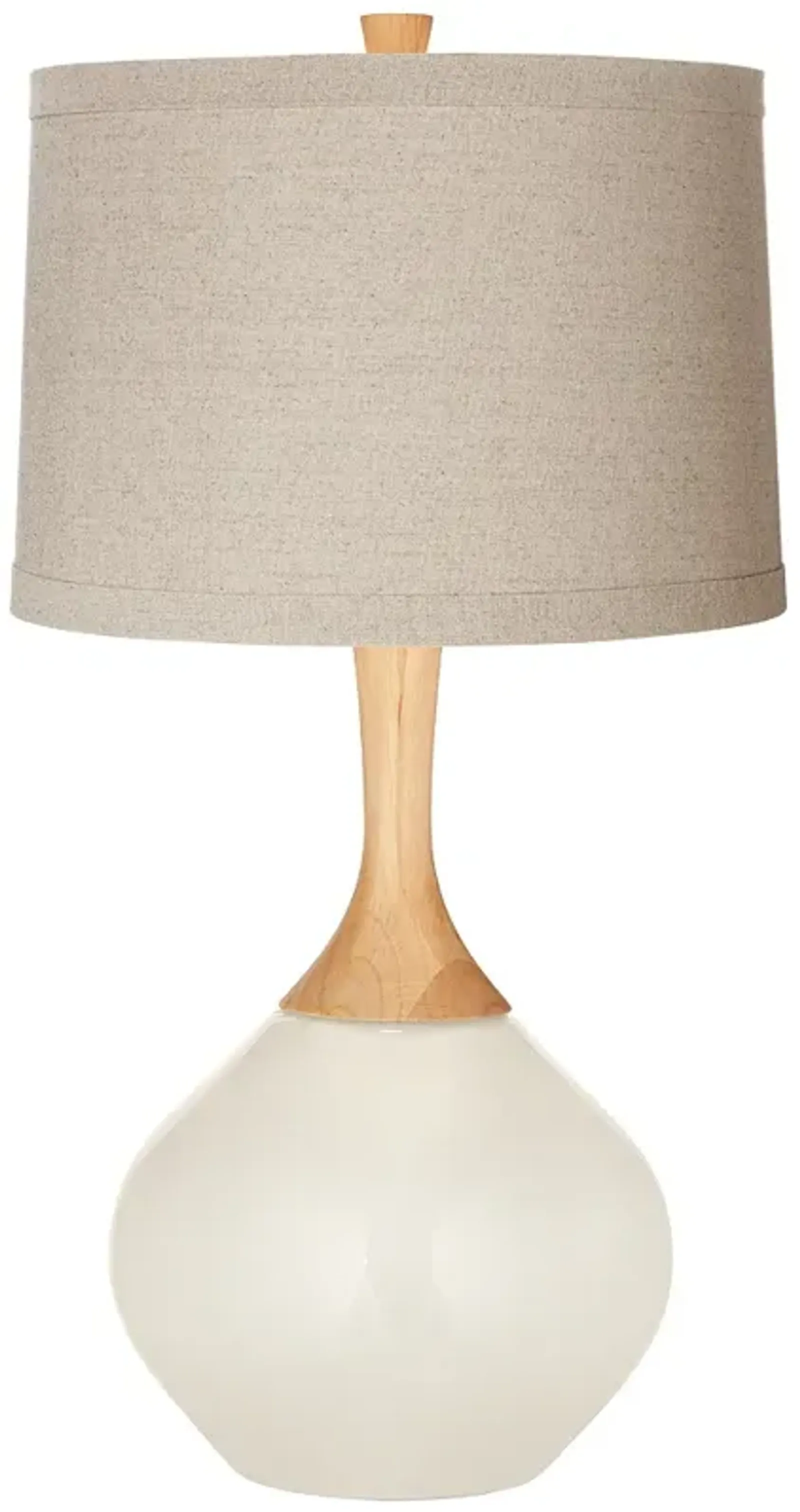 Color Plus Wexler 31" Natural Linen Shade West Highland White Lamp