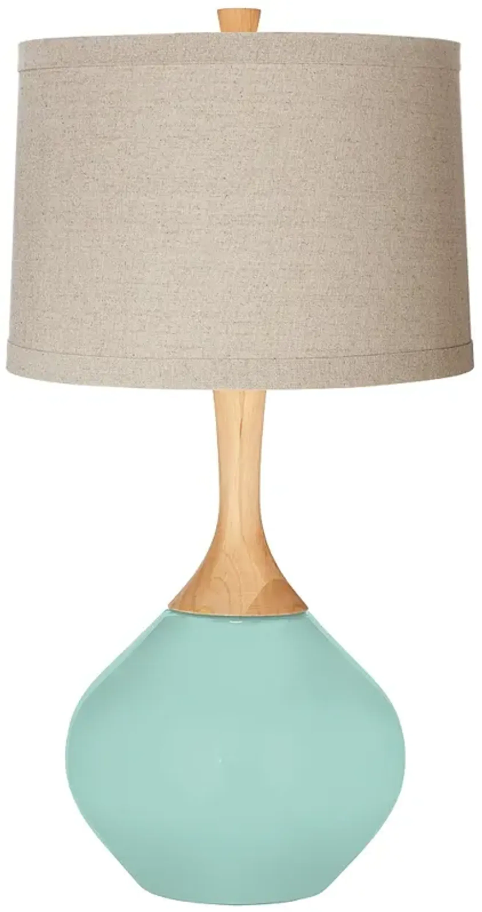 Cay Natural Linen Drum Shade Wexler Table Lamp