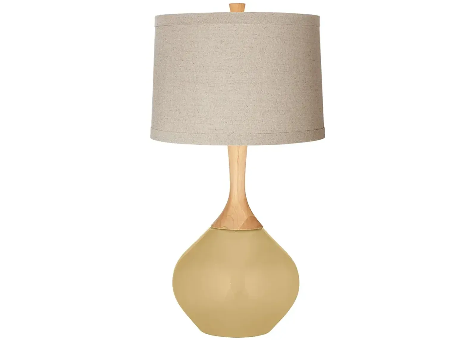 Color Plus Wexler 31" High Natural Linen Shade Humble Gold Table Lamp