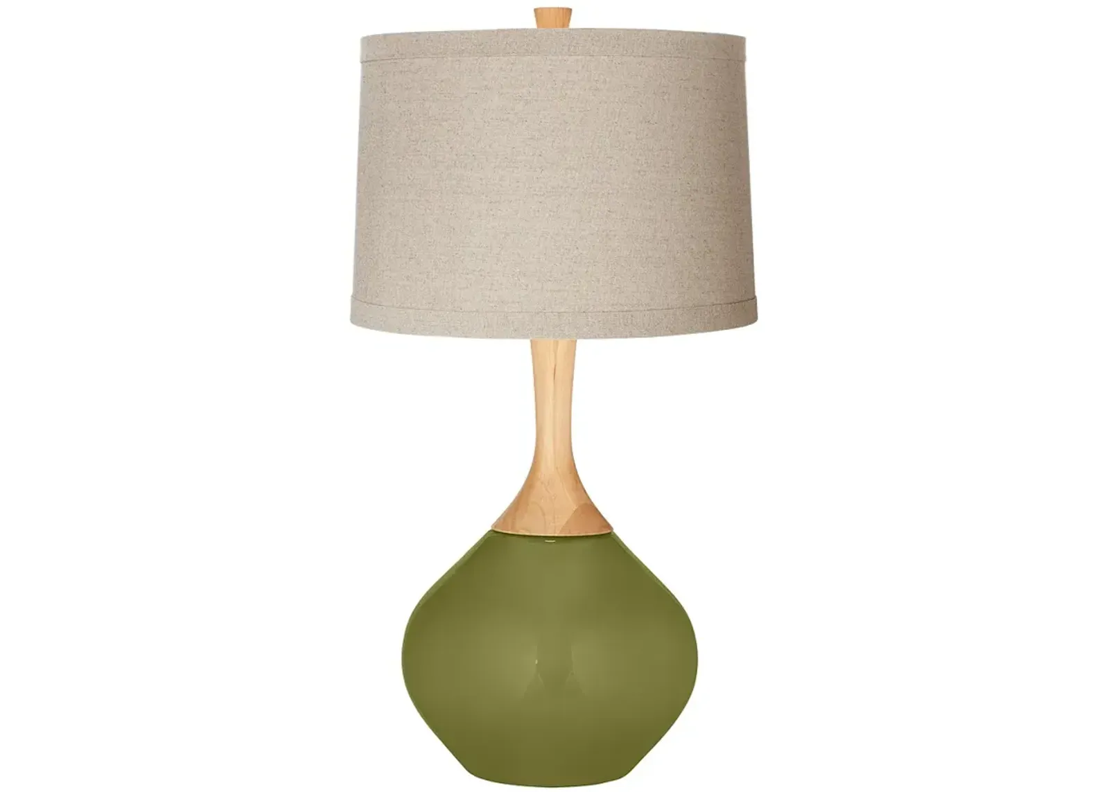 Color Plus Wexler 31" High Linen Shade Rural Green Table Lamp