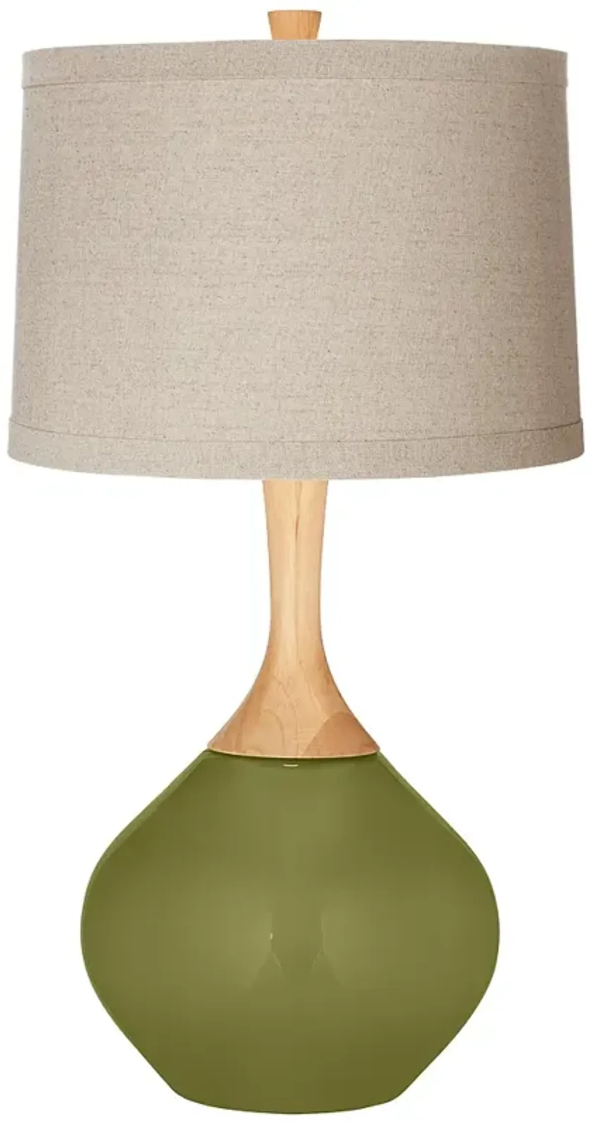 Color Plus Wexler 31" High Linen Shade Rural Green Table Lamp