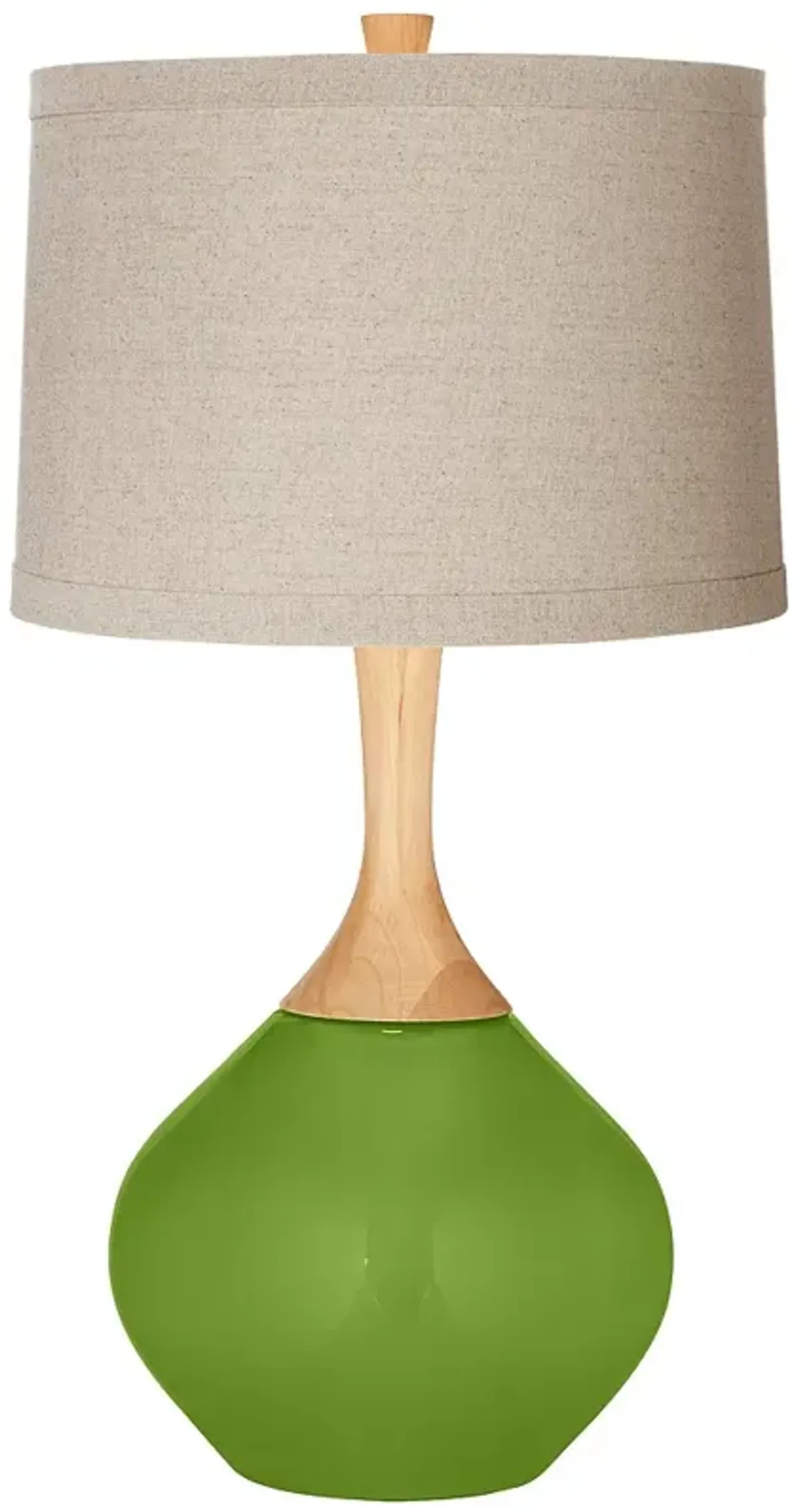 Gecko Natural Linen Drum Shade Wexler Table Lamp