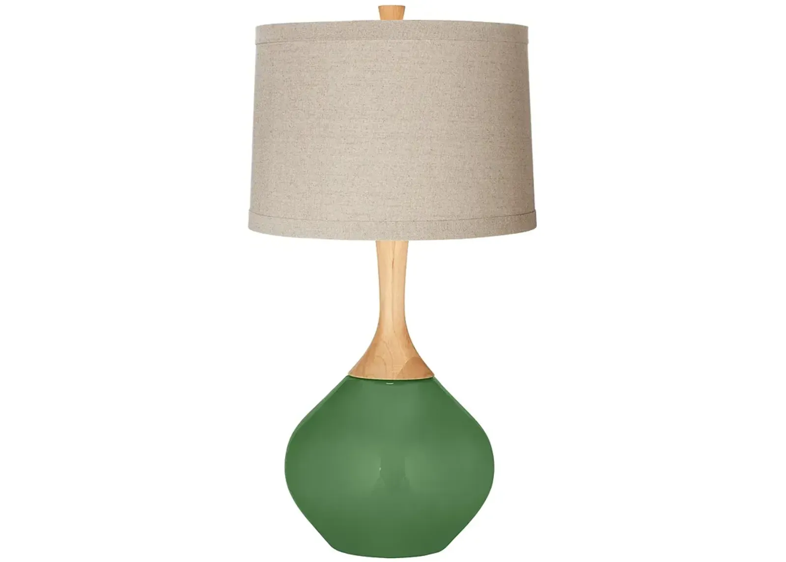 Color Plus Wexler 31" Linen Shade Garden Grove Green Table Lamp