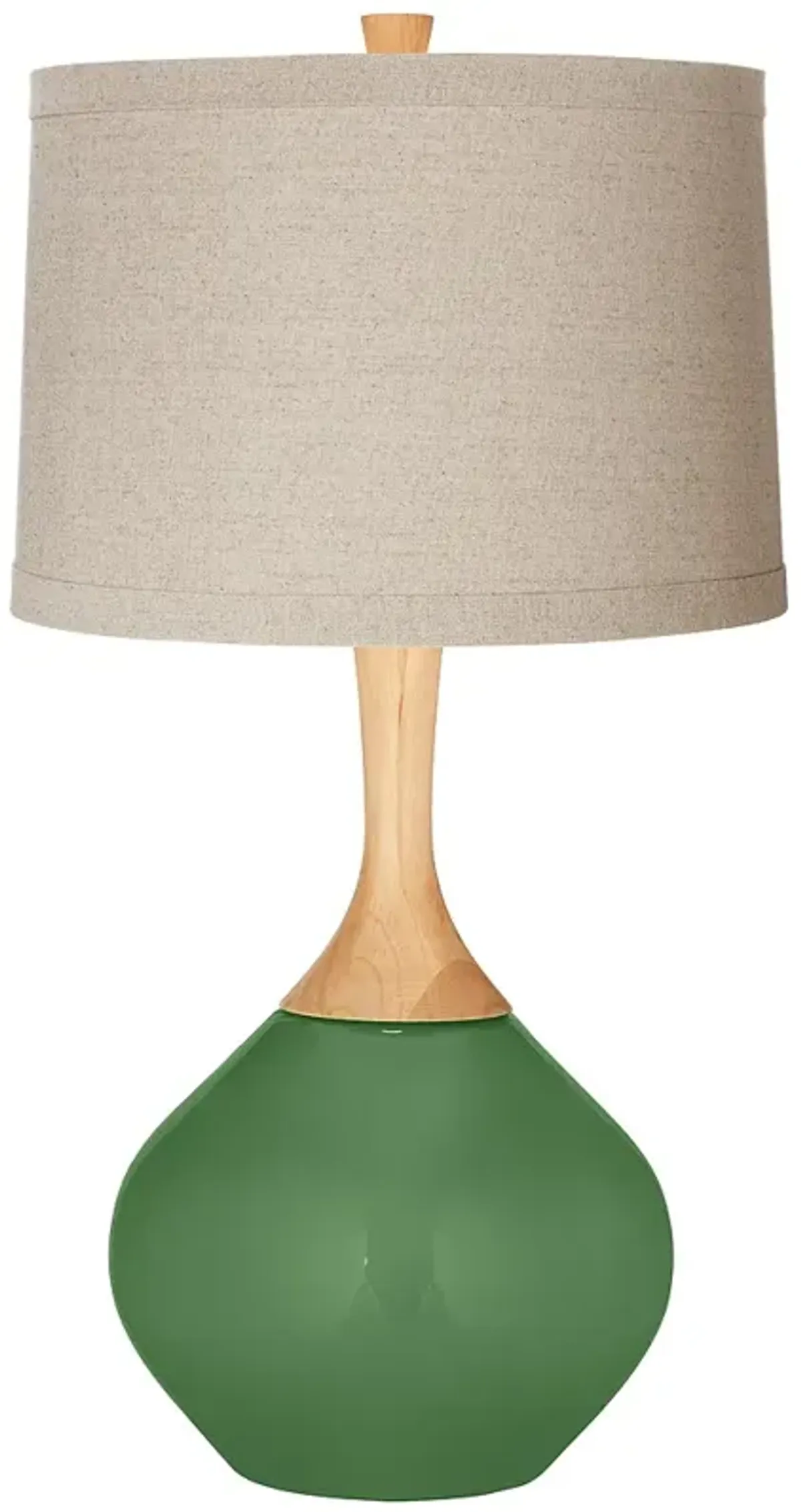 Color Plus Wexler 31" Linen Shade Garden Grove Green Table Lamp