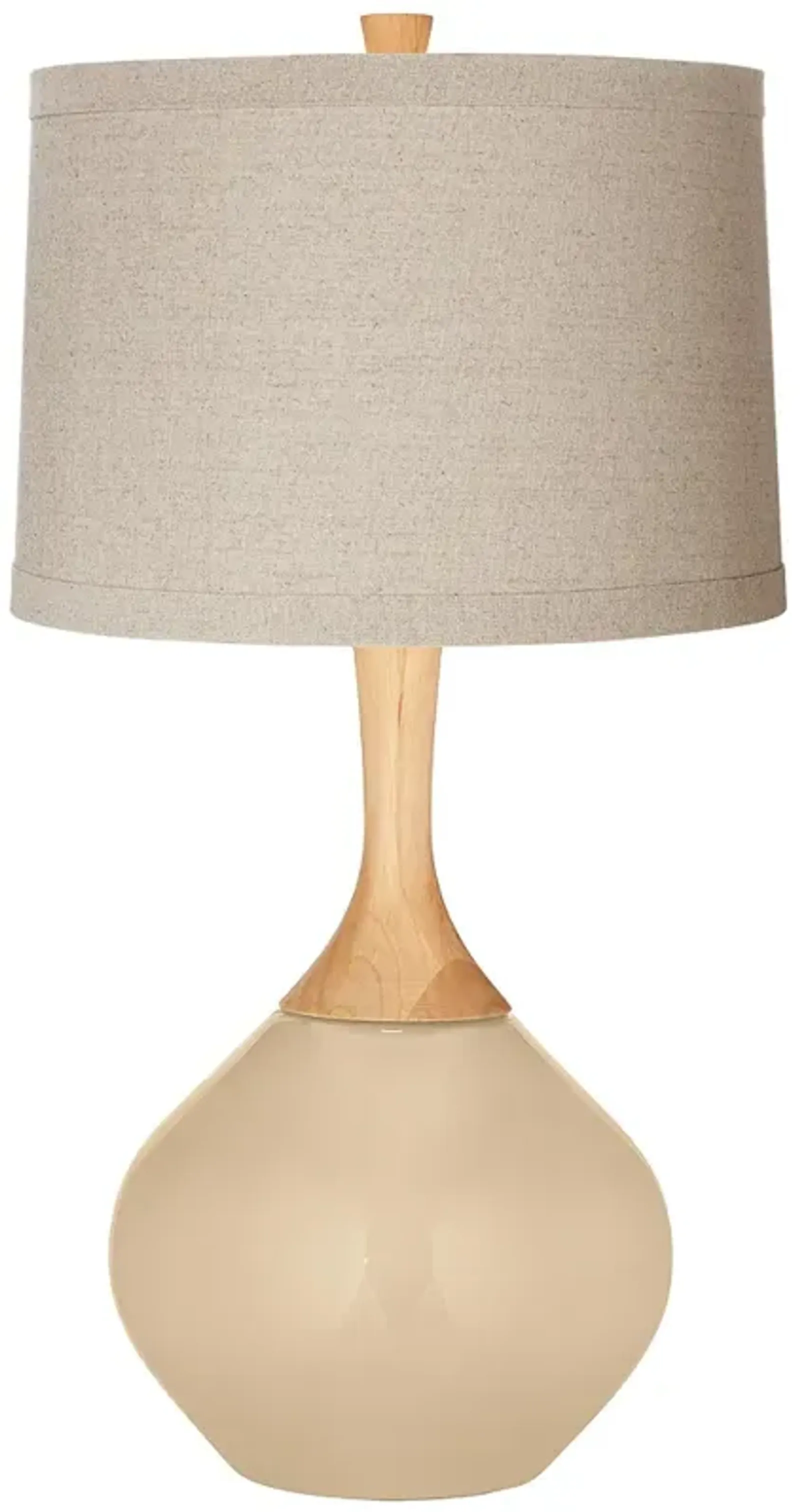 Color Plus Wexler 31" Natural Linen Drum Shade Colonial Tan Table Lamp