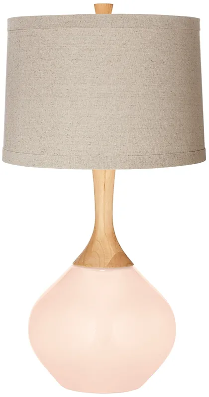 Linen Natural Linen Drum Shade Wexler Table Lamp