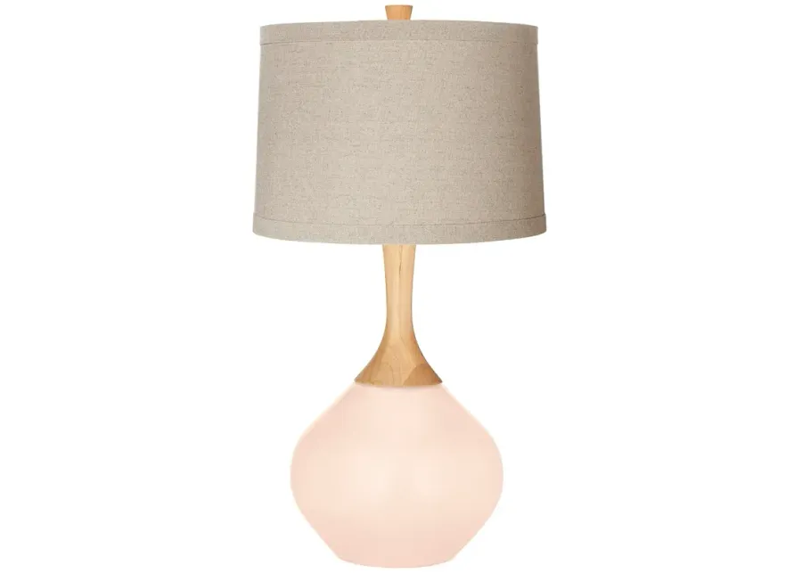 Linen Natural Linen Drum Shade Wexler Table Lamp