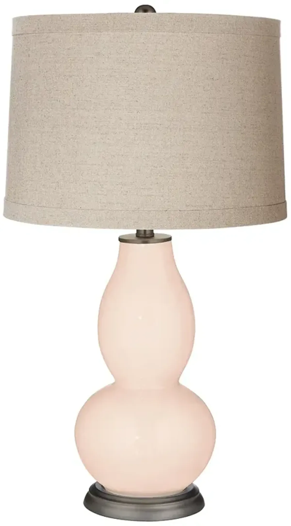 Color Plus Double Gourd 28 3/4" Linen Shade Linen Pink Table Lamp