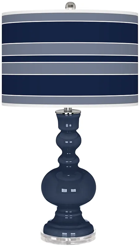 Naval Bold Stripe Apothecary Table Lamp