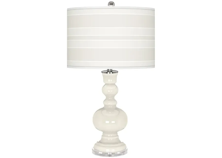 Color Plus Apothecary 30" Bold Stripe West Highland White Table Lamp