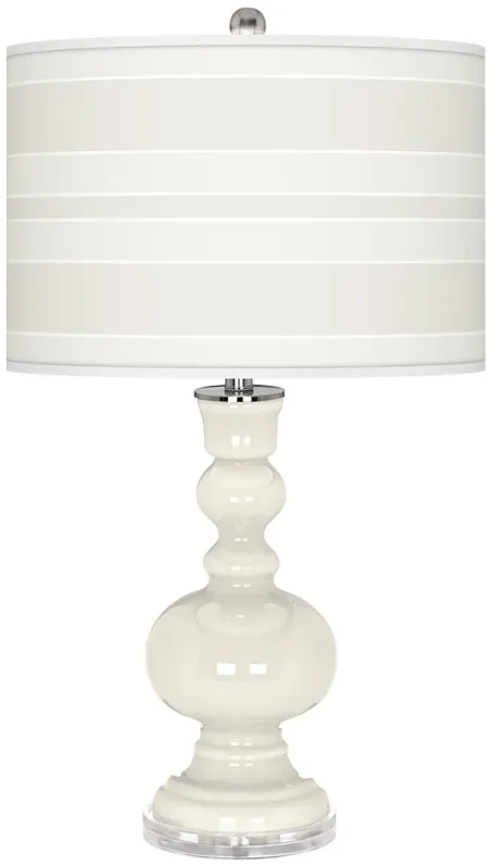 Color Plus Apothecary 30" Bold Stripe West Highland White Table Lamp