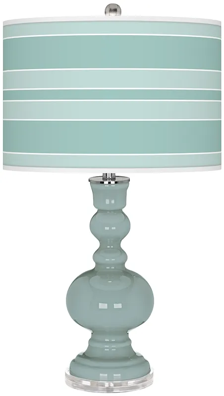 Aqua-Sphere Bold Stripe Apothecary Table Lamp