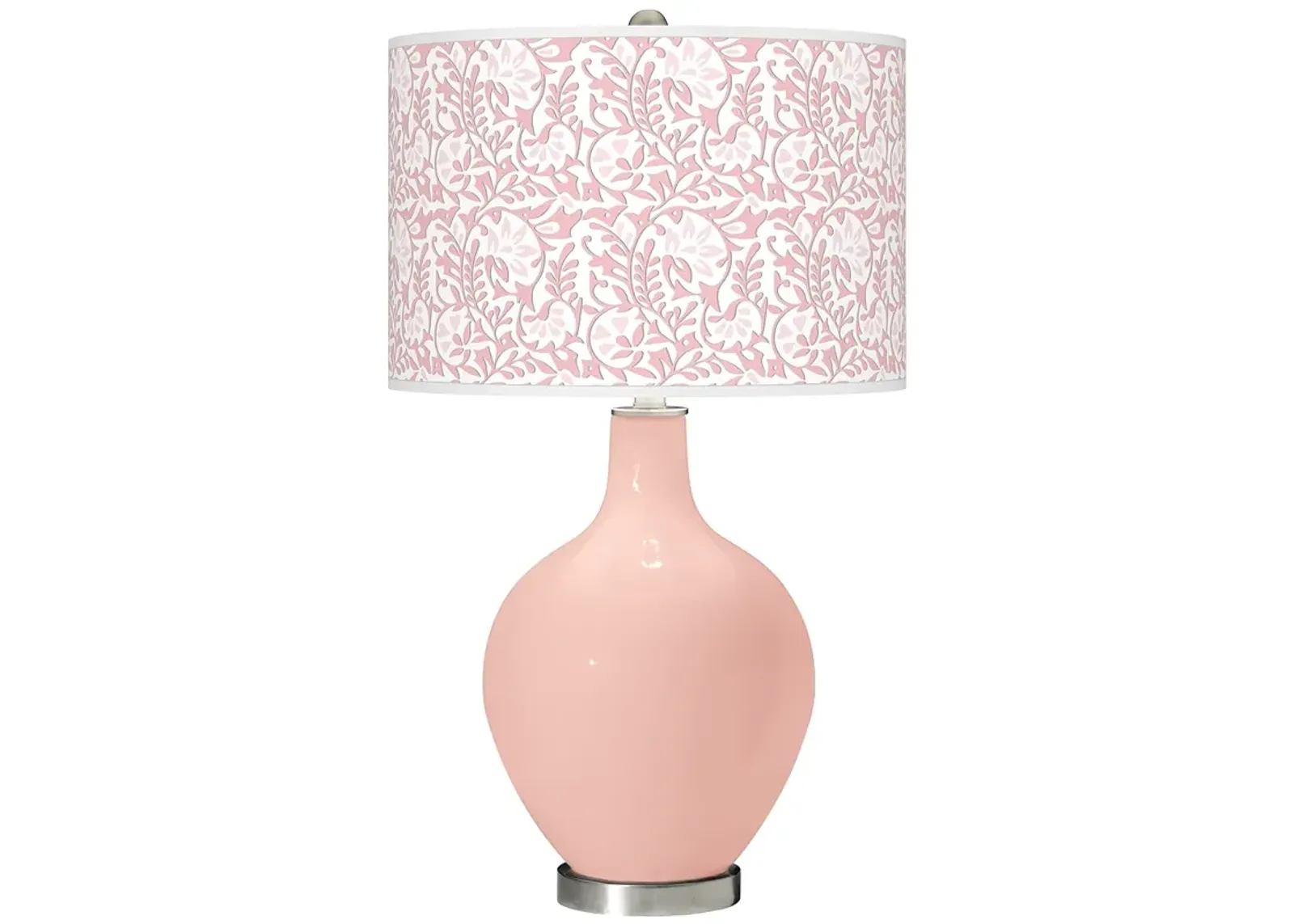 Color Plus Ovo 28 1/2" High Gardenia Shade Rose Pink Table Lamp